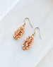 Pink Coral Dangle Earrings