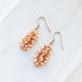 Pink Coral Dangle Earrings