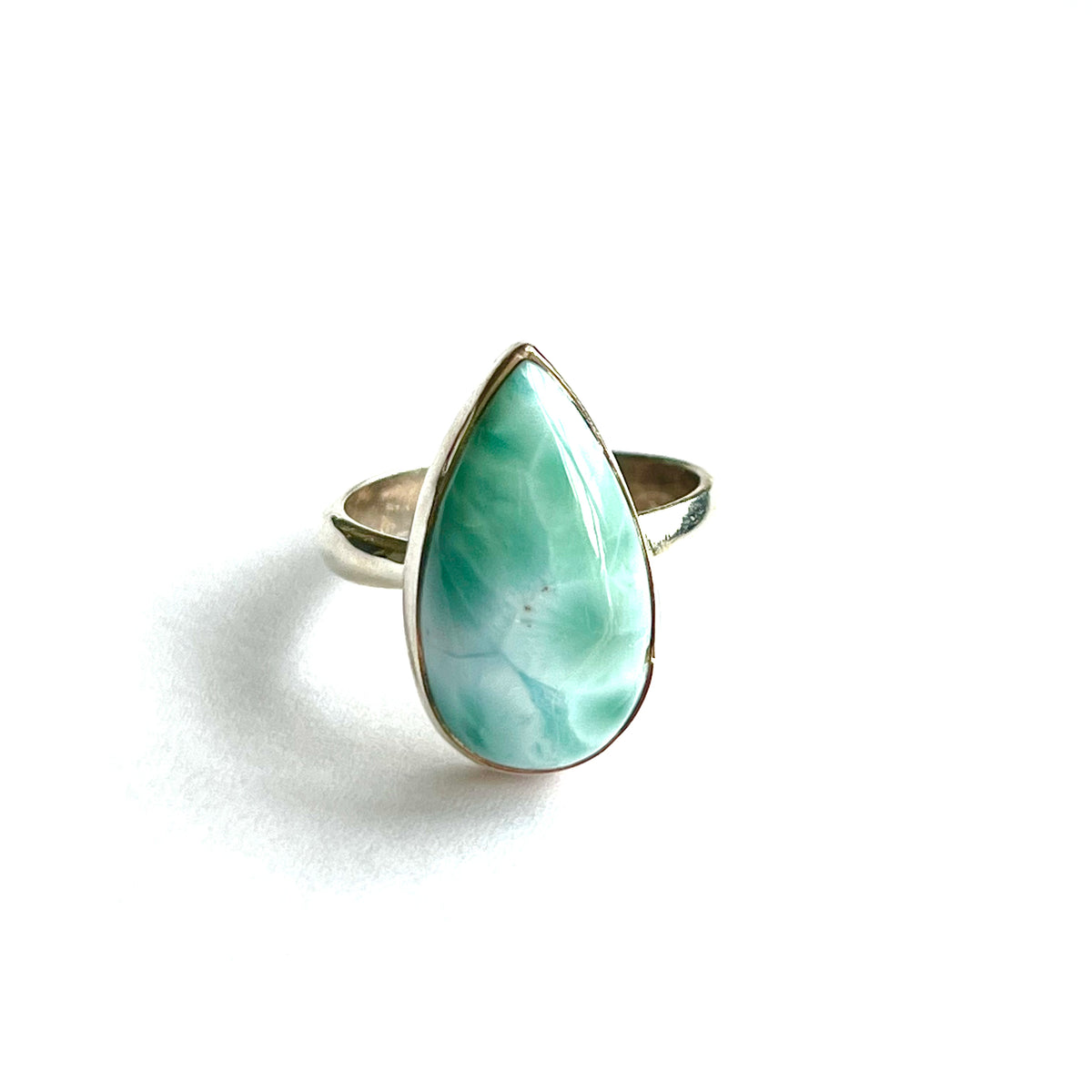 Larimar Ocean Stone Ring – Floridian Ocean Jewelry