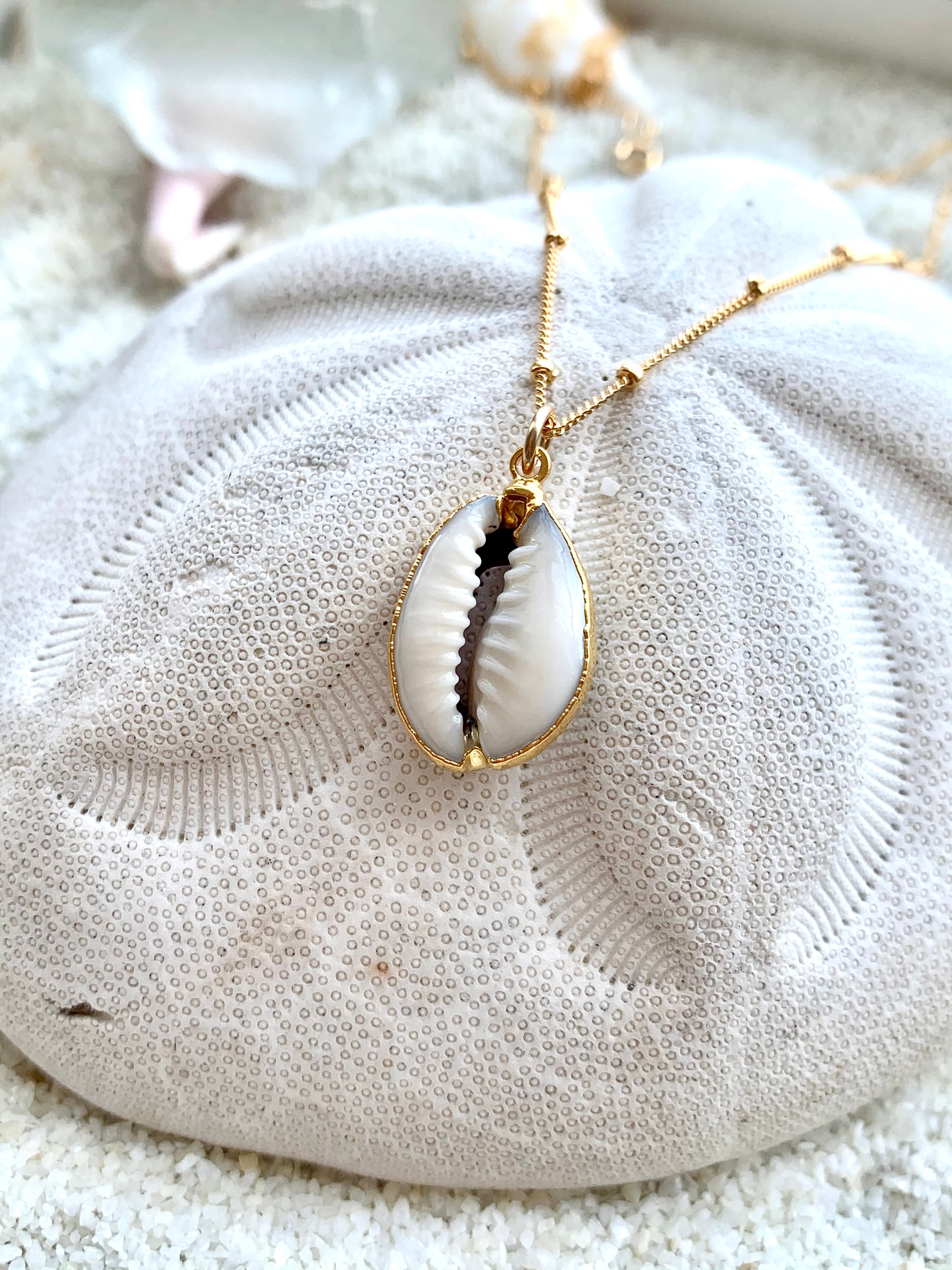 African inspired cowrie sea shell necklace | NAHERI