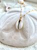 White Cowrie Sea Shell Necklace
