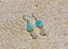 Larimar & Pearl Dangle Earrings